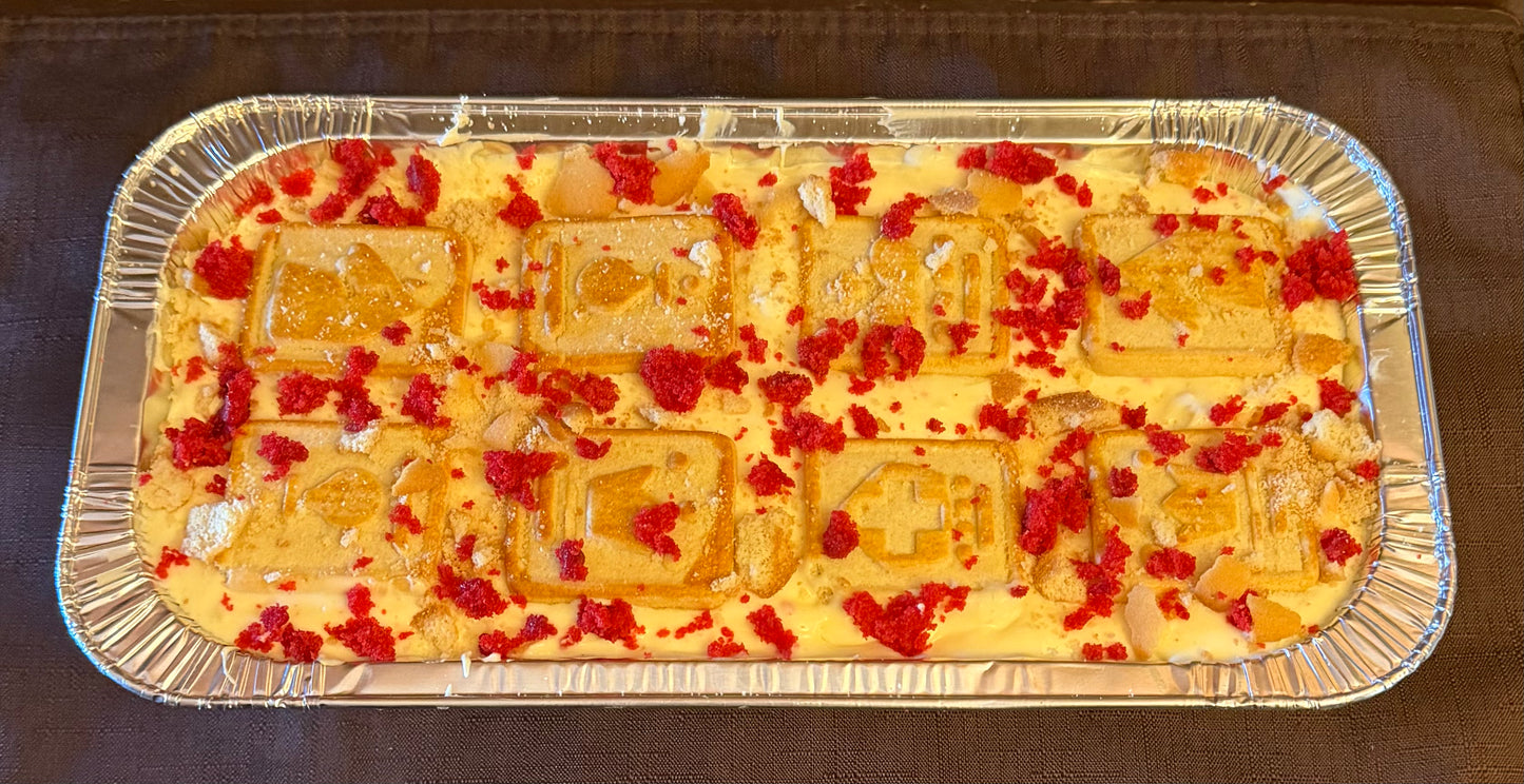 Red Velvet Banana Pudding